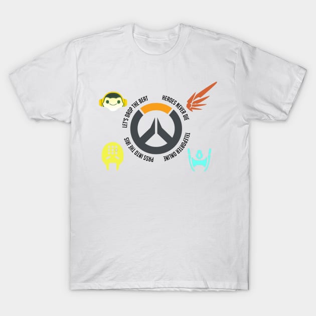 Overwatch Supports T-Shirt by Vui